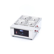 Chauffe chocolat - 4 bacs GN 1/6 de 100 mm 1500 W Maxima - Chauffe-chocolat professionnel CHR - matériel cuisine pro - Cuistéo