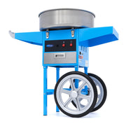 Machine à barbe à papa - diamètre 52 cm - Bleu - avec chariot inox 1080 W Maxima - Machine popcorn / barbe à papa professionnel CHR - matériel cuisine pro - Cuistéo