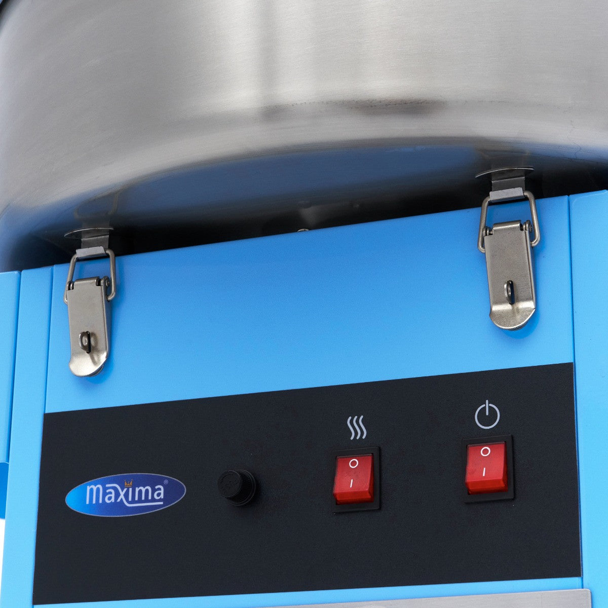 Machine à barbe à papa - diamètre 52 cm - Bleu - avec chariot inox 1080 W Maxima - vue 8 - Machine popcorn / barbe à papa pro CHR - Cuistéo