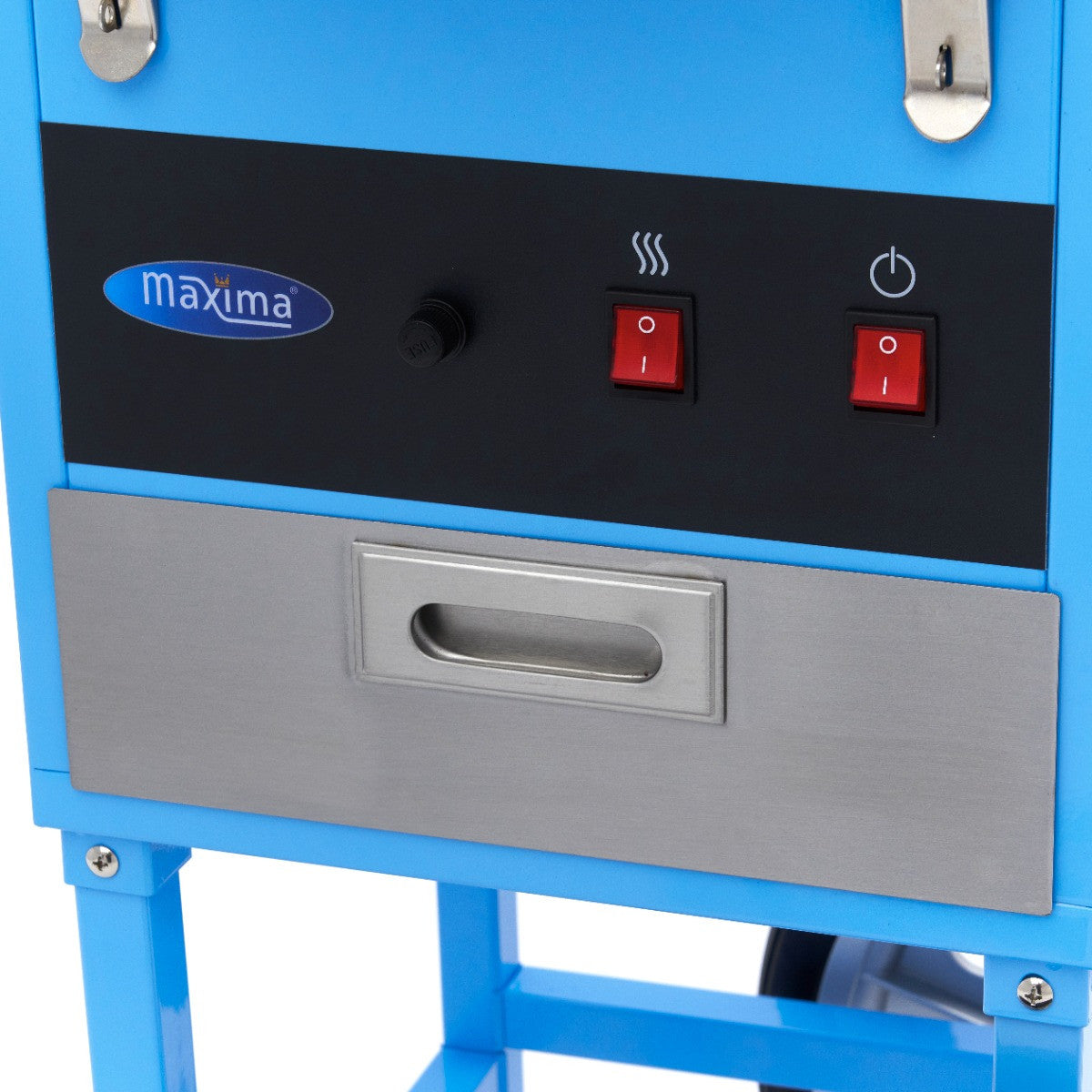 Machine à barbe à papa - diamètre 52 cm - Bleu - avec chariot inox 1080 W Maxima - vue 12 - Machine popcorn / barbe à papa pro CHR - Cuistéo