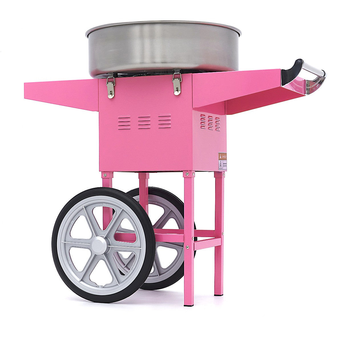 Machine à barbe à papa - diamètre 52cm - Rose - avec chariot inox 1080 W Maxima - vue 2 - Machine popcorn / barbe à papa pro CHR - Cuistéo