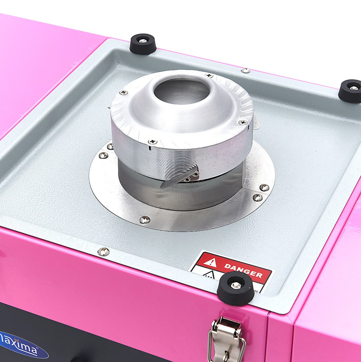 Machine à barbe à papa - diamètre 52cm - Rose - avec chariot inox 1080 W Maxima - vue 10 - Machine popcorn / barbe à papa pro CHR - Cuistéo