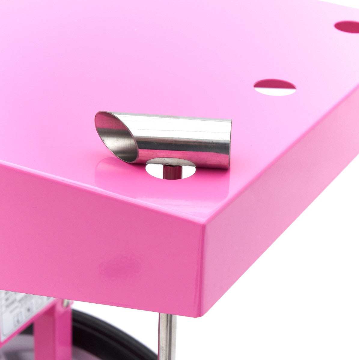 Machine à barbe à papa - diamètre 52cm - Rose - avec chariot inox 1080 W Maxima - vue 14 - Machine popcorn / barbe à papa pro CHR - Cuistéo