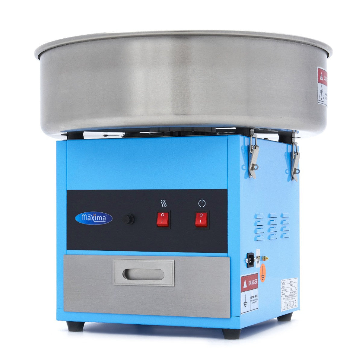Machine à barbe à papa - diamètre 52cm - Bleu 1080 W Maxima - Machine popcorn / barbe à papa professionnel CHR - matériel cuisine pro - Cuistéo
