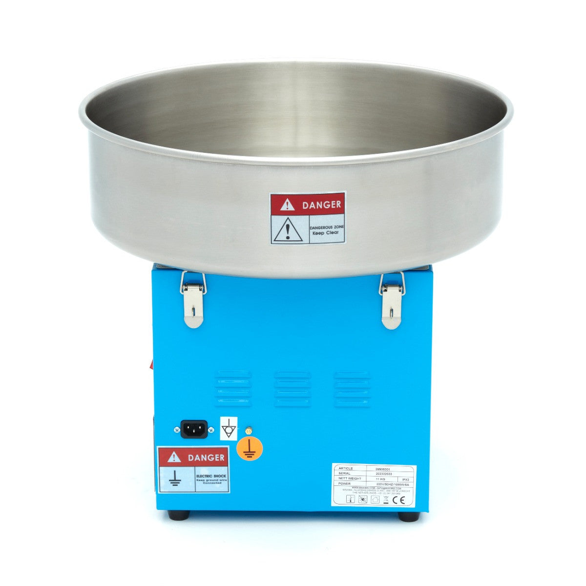 Machine à barbe à papa - diamètre 52cm - Bleu 1080 W Maxima - vue 3 - Machine popcorn / barbe à papa pro CHR - Cuistéo