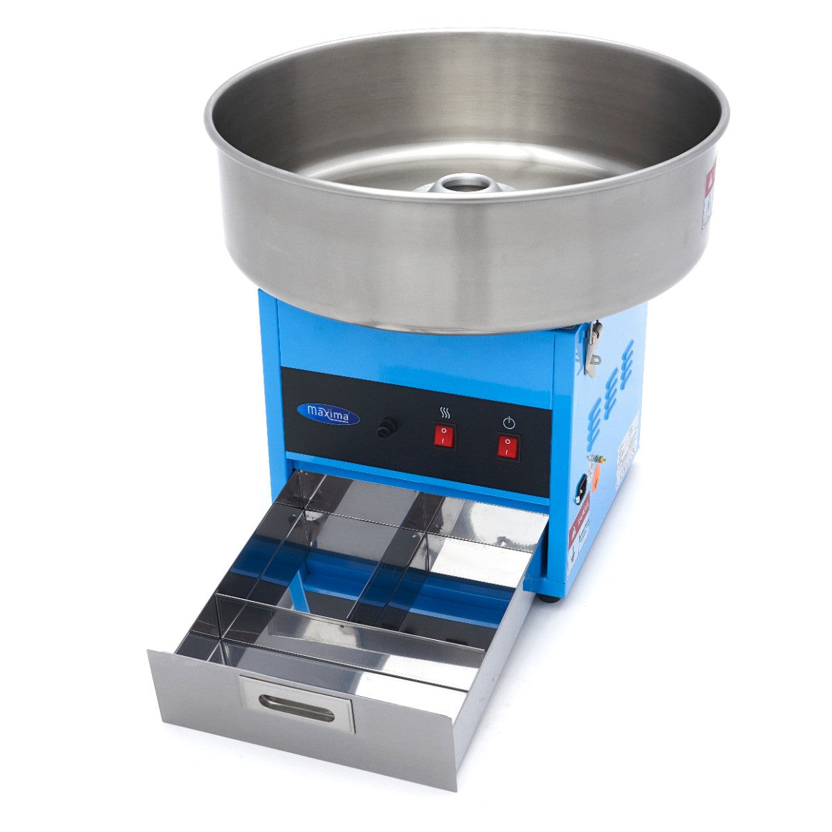 Machine à barbe à papa - diamètre 52cm - Bleu 1080 W Maxima - vue 9 - Machine popcorn / barbe à papa pro CHR - Cuistéo