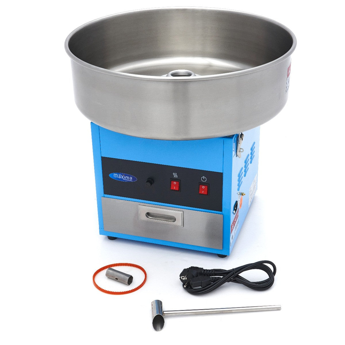 Machine à barbe à papa - diamètre 52cm - Bleu 1080 W Maxima - vue 10 - Machine popcorn / barbe à papa pro CHR - Cuistéo