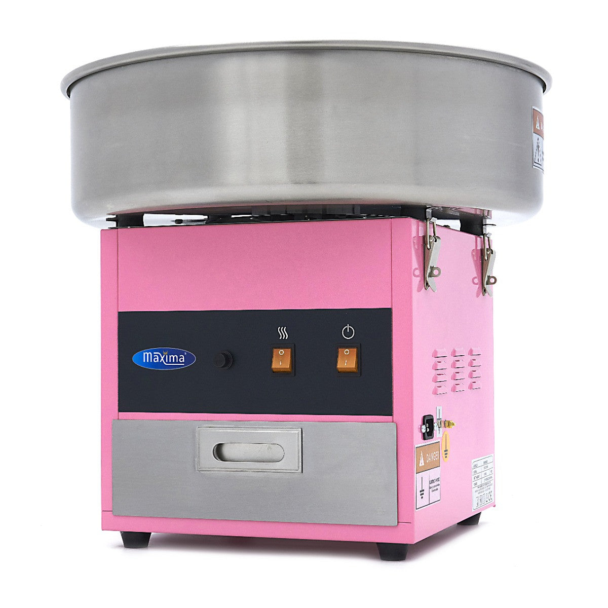 Machine à barbe à papa - diamètre 52cm - Rose 1080 W Maxima - Machine popcorn / barbe à papa professionnel CHR - matériel cuisine pro - Cuistéo