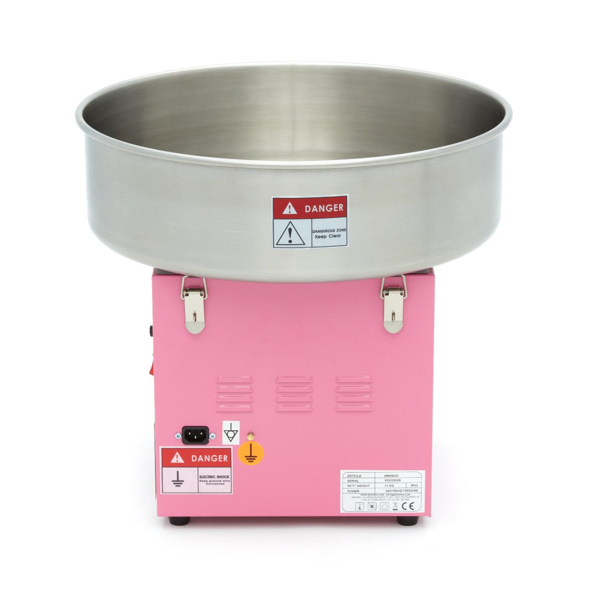 Machine à barbe à papa - diamètre 52cm - Rose 1080 W Maxima - vue 3 - Machine popcorn / barbe à papa pro CHR - Cuistéo