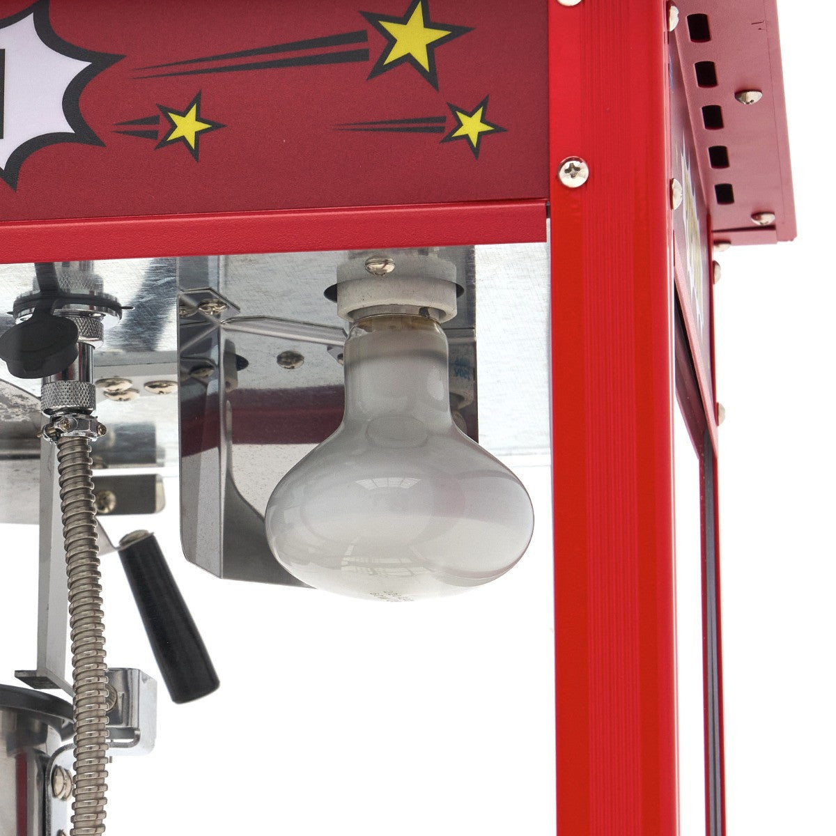 Machine à pop-corn - 150g - Boîtier vitré 150 L 1375 W Maxima - vue 10 - Machine popcorn / barbe à papa pro CHR - Cuistéo