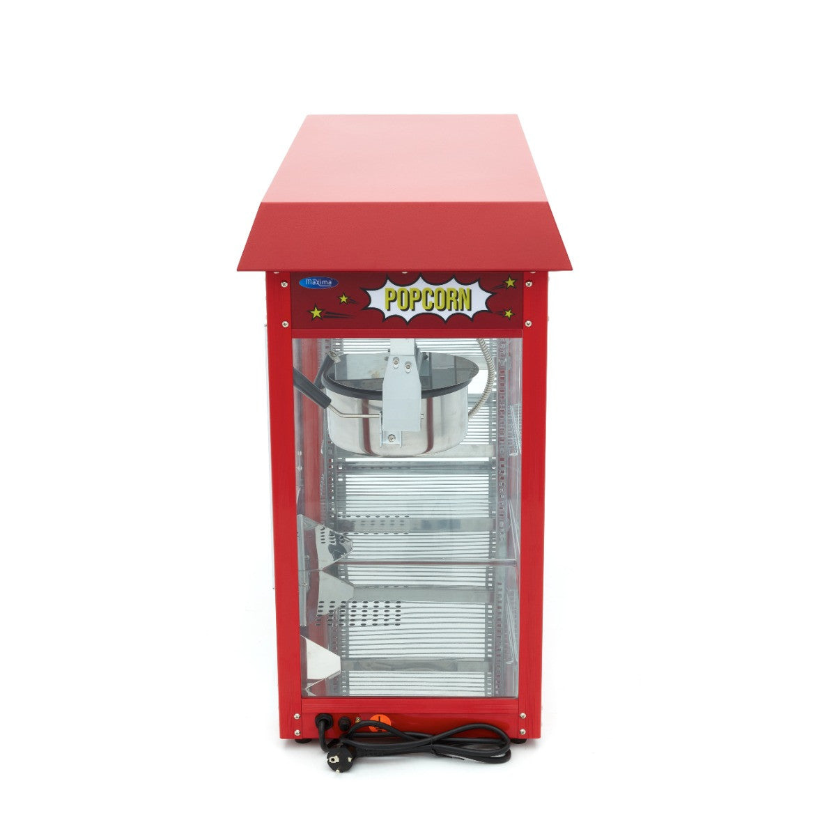 Machine à pop-corn - 150 g - avec vitrine de maintien au chaud 150 L 1700 W Maxima - vue 3 - Machine popcorn / barbe à papa pro CHR - Cuistéo
