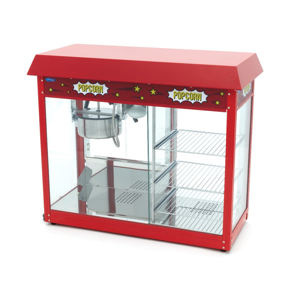 Machine à pop-corn - 150 g - avec vitrine de maintien au chaud 150 L 1700 W Maxima - vue 4 - Machine popcorn / barbe à papa pro CHR - Cuistéo