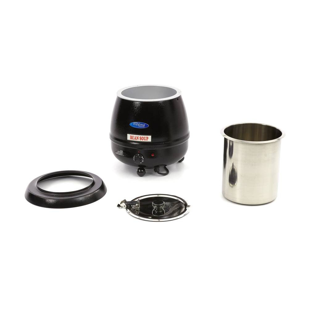 Marmite à soupe - 10L - Pot intérieur amovible - avec encoche pour cuillère 400 W Maxima - vue 2 - Soupière pro CHR - Cuistéo