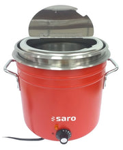 Bouilloire à soupe rétro - 1400W - Rouge - Température réglable Saro - Soupière professionnel CHR - matériel cuisine pro - Cuistéo