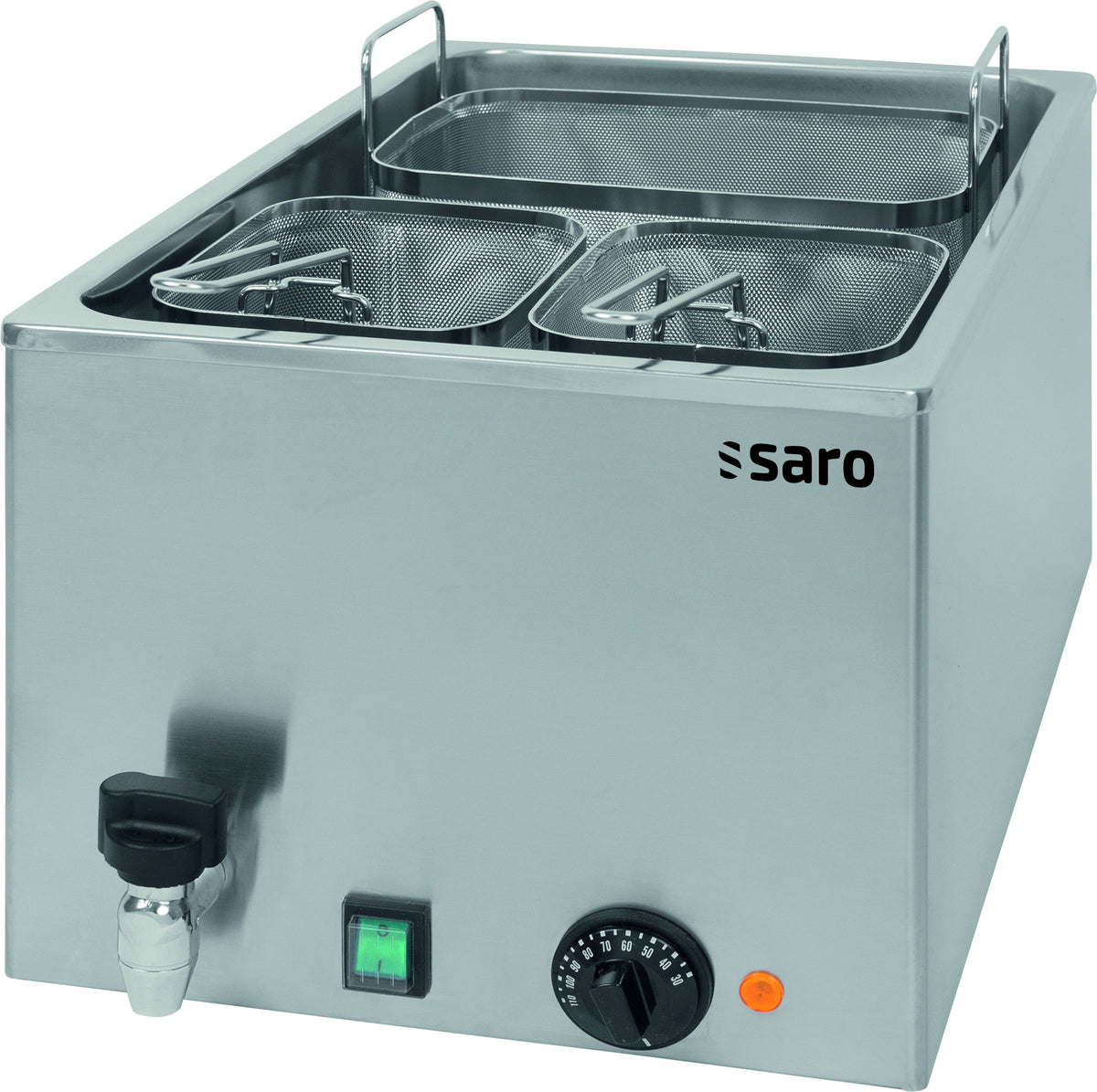 Cuiseur de pâtes électrique de table modèle PASTA 25 inox 25 L Saro - Cuiseur à Pâtes professionnel CHR - matériel cuisine pro - Cuistéo