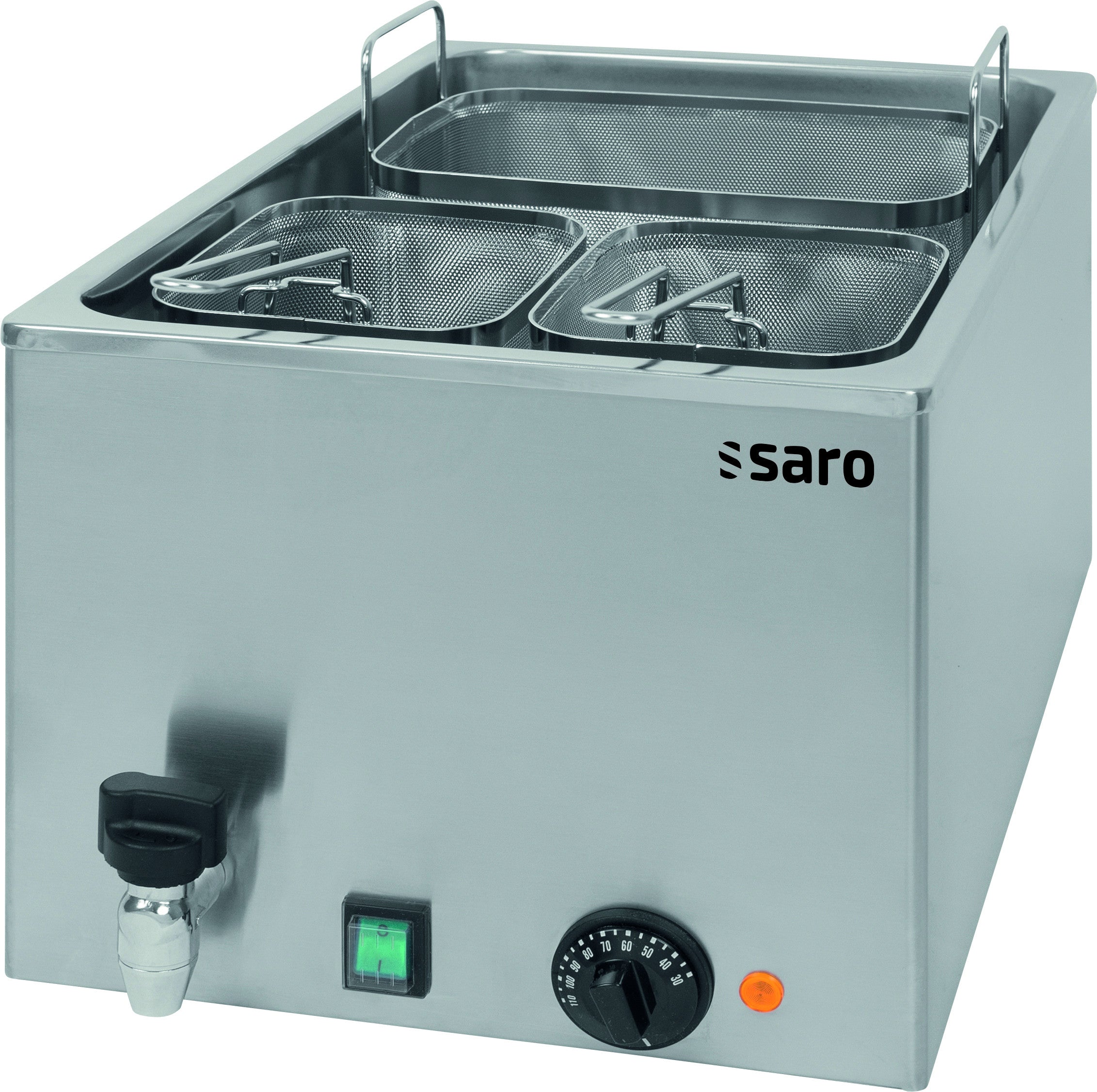 Cuiseur de pâtes électrique de table modèle PASTA 25 inox 25 L Saro - Cuiseur à Pâtes professionnel CHR - matériel cuisine pro - Cuistéo