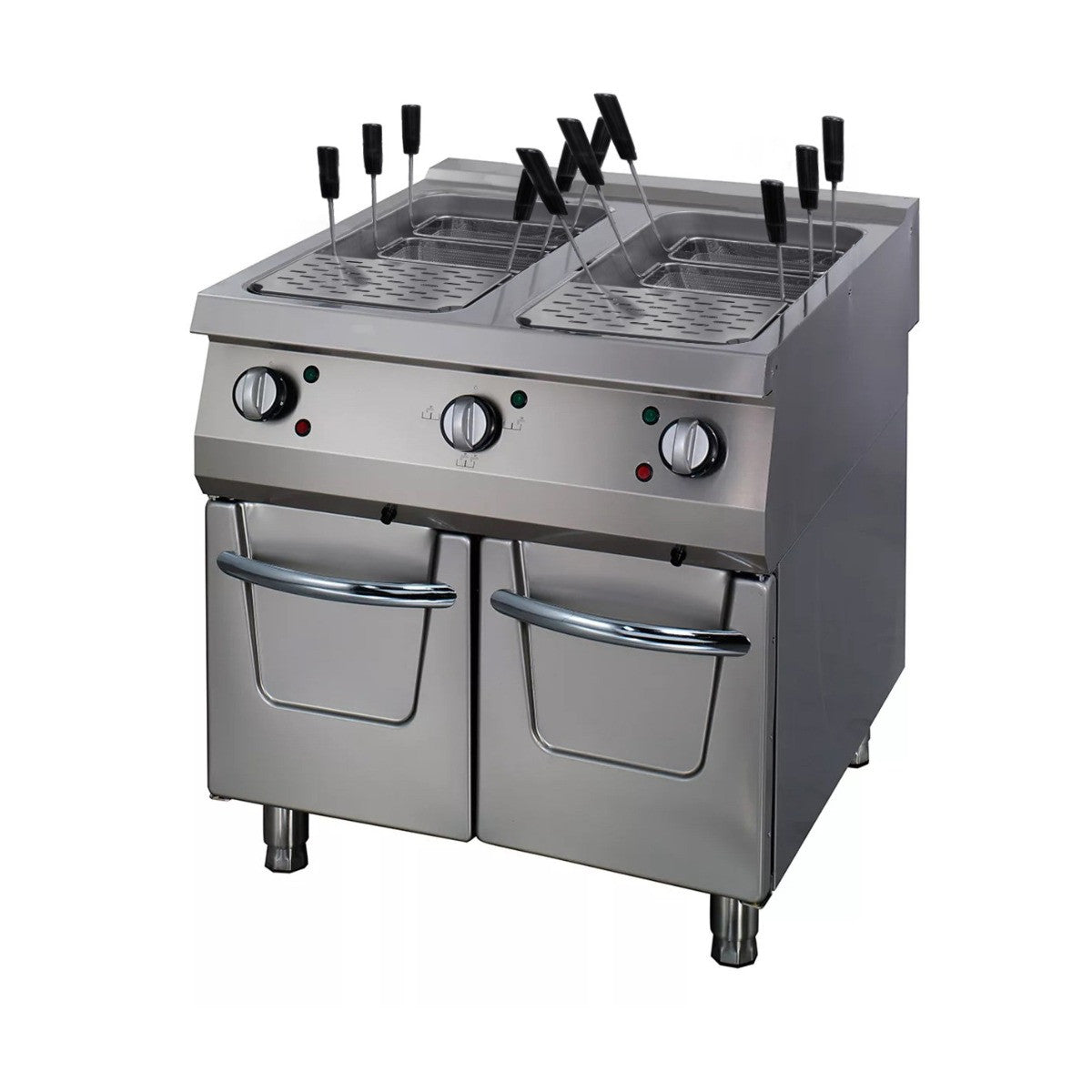 Cuiseur à pâtes - Double unité - Profondeur de 90 cm - Électrique - 400V 40 L 24000 W Maxima - Cuiseur à pâtes professionnel CHR - matériel cuisine pro - Cuistéo