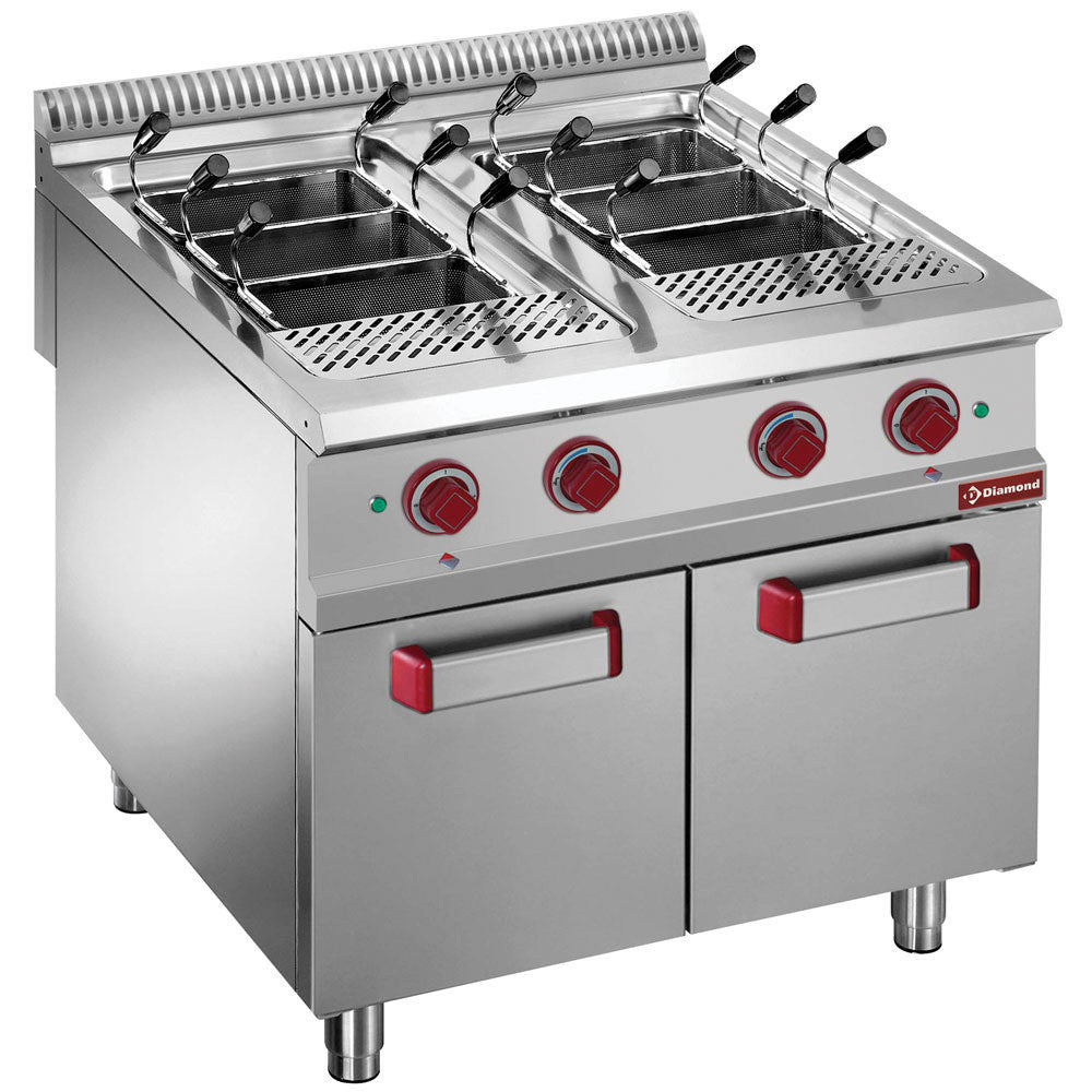 Cuiseur à pâtes électrique 2x40 litres sur meuble - Diamond