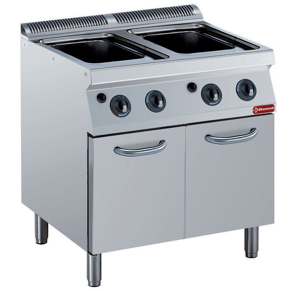 Cuiseur à pâtes gaz - 2x 24.5 lt - armoire - Diamond