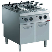 Cuiseur à pâtes gaz - 2 cuves GN 1/16 sur meuble - Diamond