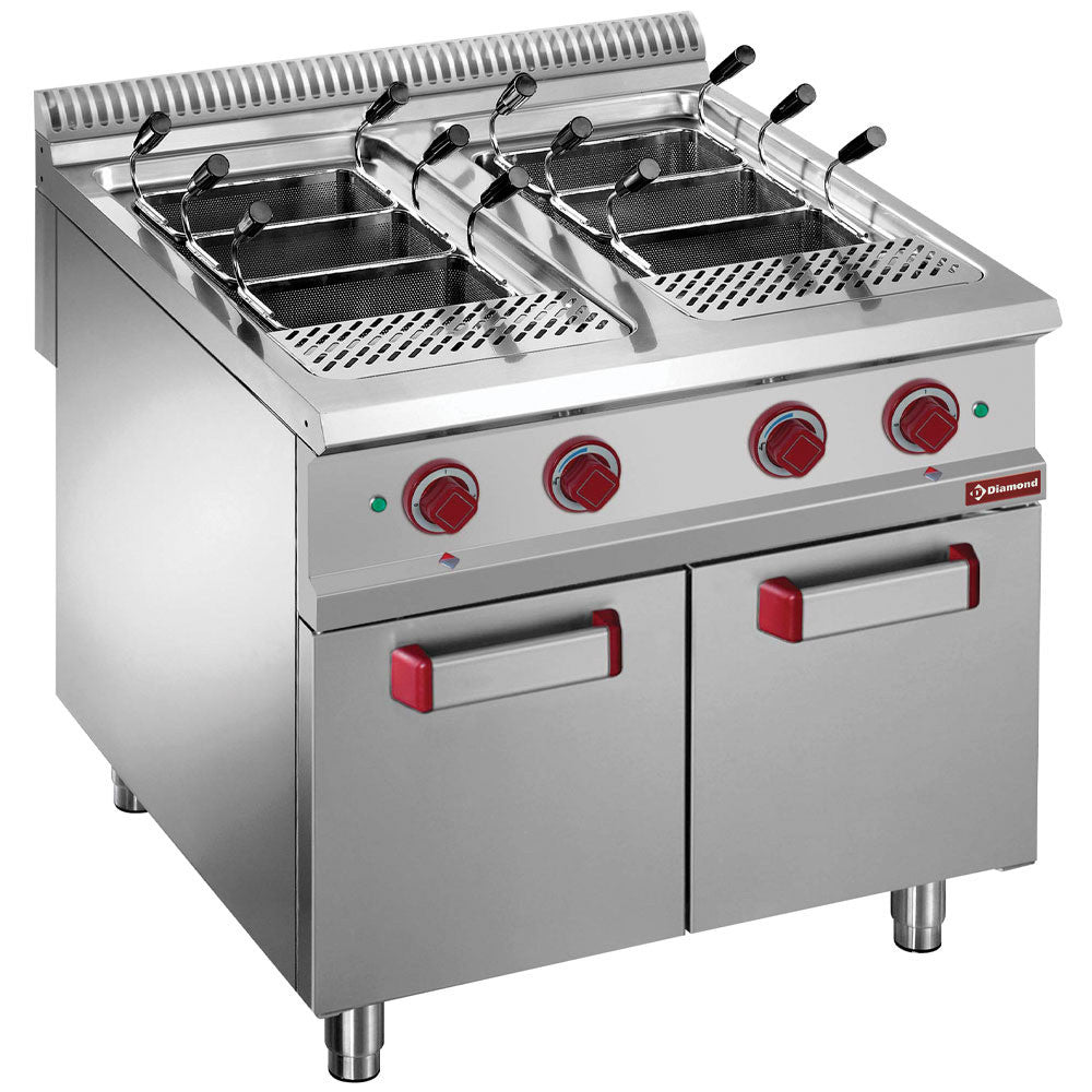 Cuiseur à pâtes gaz - 2 x 40 litres sur meuble - Diamond