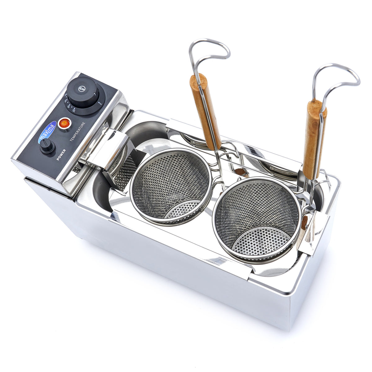 Cuiseur à pâtes - 2 x 2L - incluant 2 paniers 2000 W Maxima - vue 5 - Cuiseur à pâtes à poser pro CHR - Cuistéo