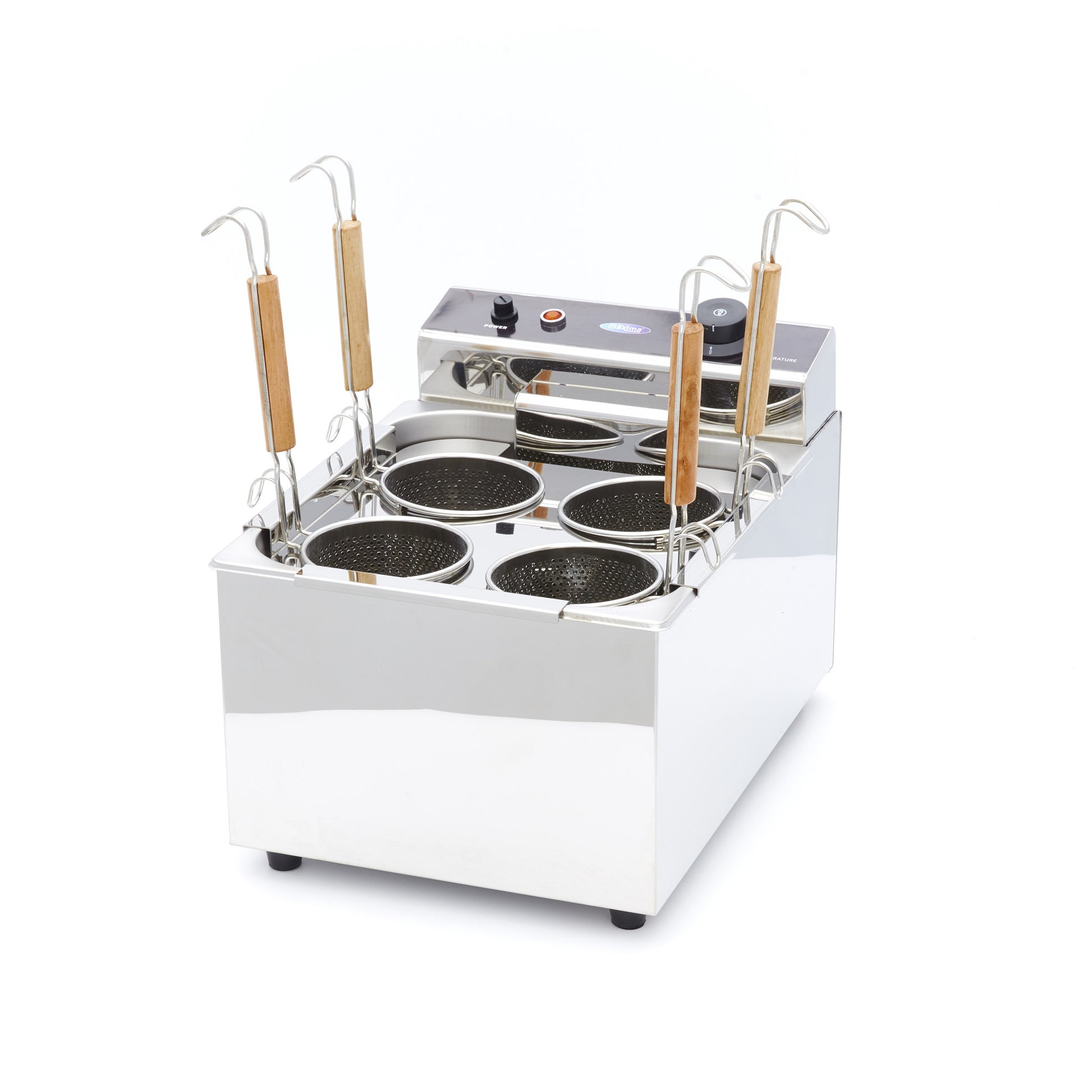 Cuiseur à pâtes - 4 x 2L - incluant 4 paniers 2500 W Maxima - Cuiseur à pâtes à poser professionnel CHR - matériel cuisine pro - Cuistéo