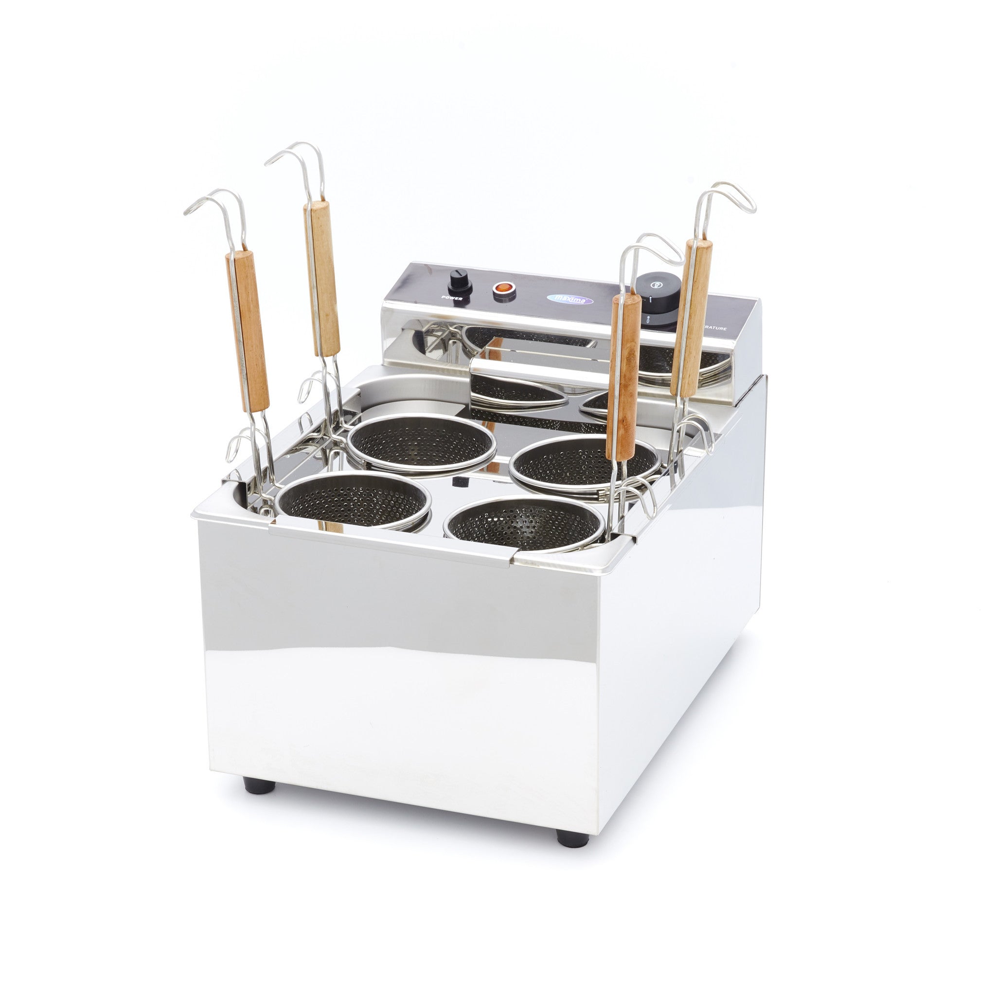Cuiseur à pâtes - 4 x 2L - incluant 4 paniers 2500 W Maxima - Cuiseur à pâtes à poser professionnel CHR - matériel cuisine pro - Cuistéo