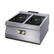 Cuisinière à induction - 2 brûleurs - Double unité - Profondeur de 70 cm - Électrique 7000 W Maxima - Réchaud induction professionnel CHR - matériel cuisine pro - Cuistéo