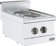 Cuisinière électrique 2 plaques 600x600x280 mm 2 kW Combisteel - Réchaud électrique professionnel CHR - matériel cuisine pro - Cuistéo