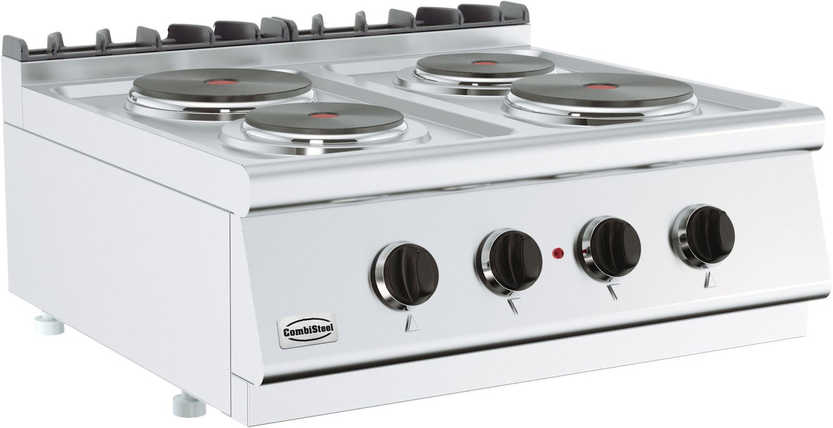 Cuisinière électrique 4 plaques 565x400x120 mm 2 kW Combisteel - Réchaud électrique professionnel CHR - matériel cuisine pro - Cuistéo