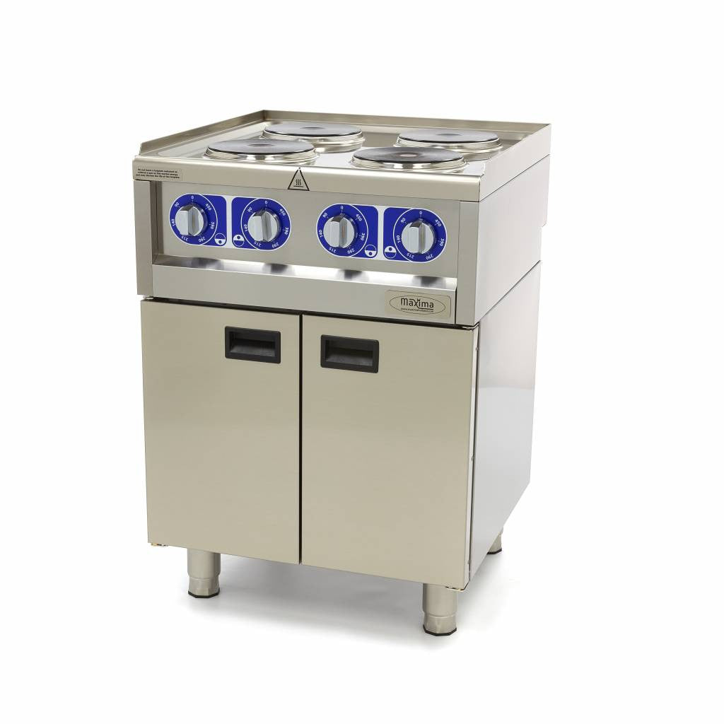 Cuisinière professionnelle - 4 brûleurs - Double unité 7000 W Maxima - vue 2 - Réchaud électrique pro CHR - Cuistéo