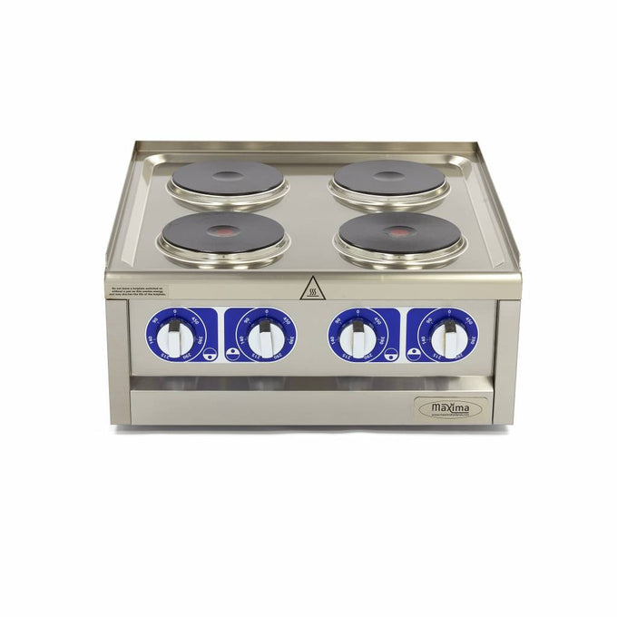 Cuisinière professionnelle - 4 brûleurs - Double unité 7000 W Maxima - vue 3 - Réchaud électrique pro CHR - Cuistéo