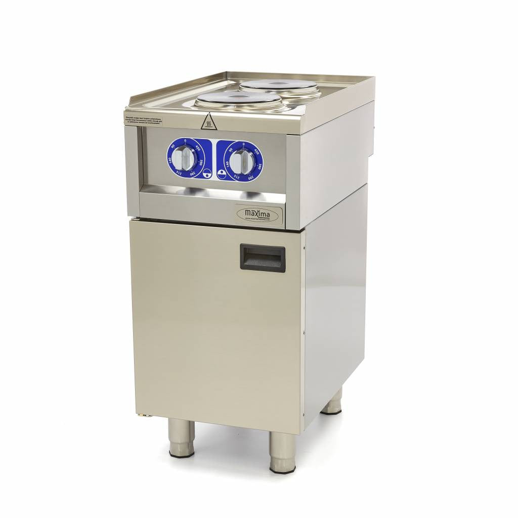 Cuisinière professionnelle - 2 brûleurs - Unité individuelle - 60cm de profondeur - Électrique 3500 W Maxima - vue 2 - Réchaud électrique pro CHR - Cuistéo