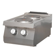 Cuisinière 2 brûleurs - Unité individuelle - Électrique 565x400x120 mm 5200 W Maxima - Réchaud électrique professionnel CHR - matériel cuisine pro - Cuistéo