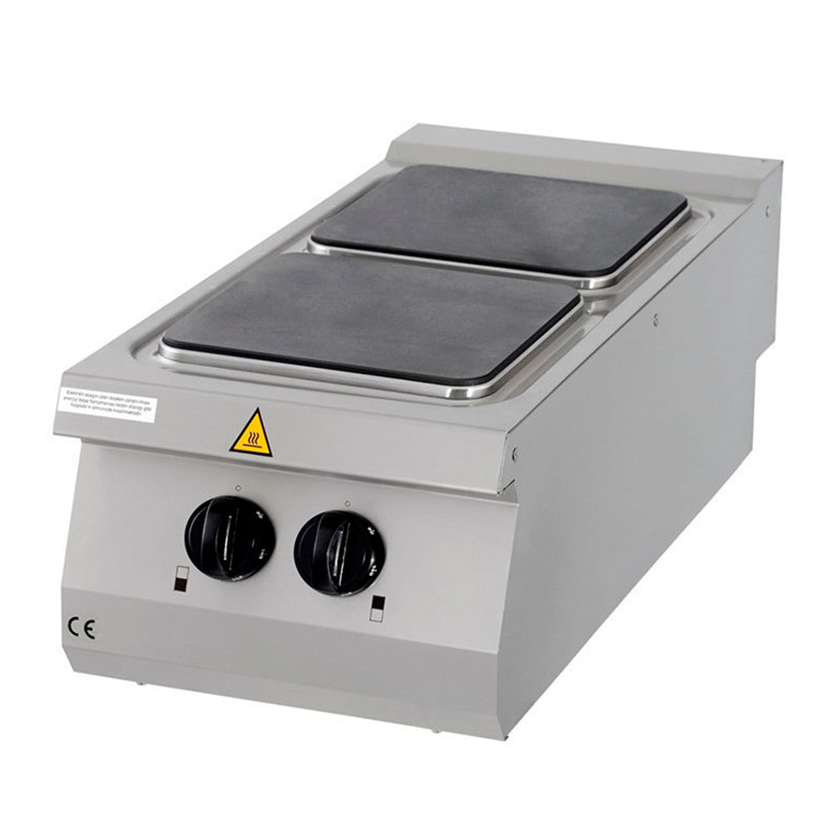 Cuisinière 2 brûleurs - Unité individuelle - Profondeur de 90cm - Électrique 8000 W Maxima - Réchaud électrique professionnel CHR - matériel cuisine pro - Cuistéo
