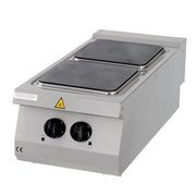 Cuisinière 2 brûleurs - Unité individuelle - Profondeur de 90cm - Électrique 8000 W Maxima - Réchaud électrique professionnel CHR - matériel cuisine pro - Cuistéo