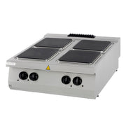 Cuisinière 4 brûleurs - Double unité - Profondeur de 90 cm - Électrique 16000 W Maxima - Réchaud électrique professionnel CHR - matériel cuisine pro - Cuistéo