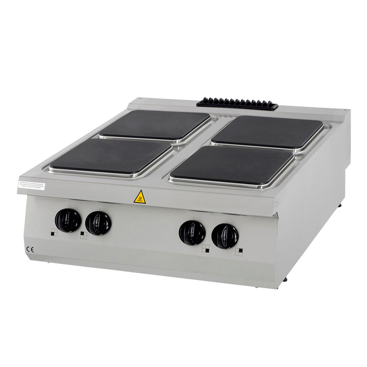 Cuisinière 4 brûleurs - Double unité - Profondeur de 90 cm - Électrique 16000 W Maxima - Réchaud électrique professionnel CHR - matériel cuisine pro - Cuistéo