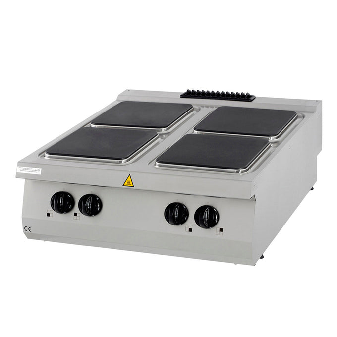 Cuisinière 4 brûleurs - Double unité - Profondeur de 90 cm - Électrique 16000 W Maxima - Réchaud électrique professionnel CHR - matériel cuisine pro - Cuistéo