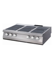 Cuisinière 6 brûleurs - Triple unité - Profondeur de 90cm - Électrique 24000 W Maxima - Réchaud électrique professionnel CHR - matériel cuisine pro - Cuistéo