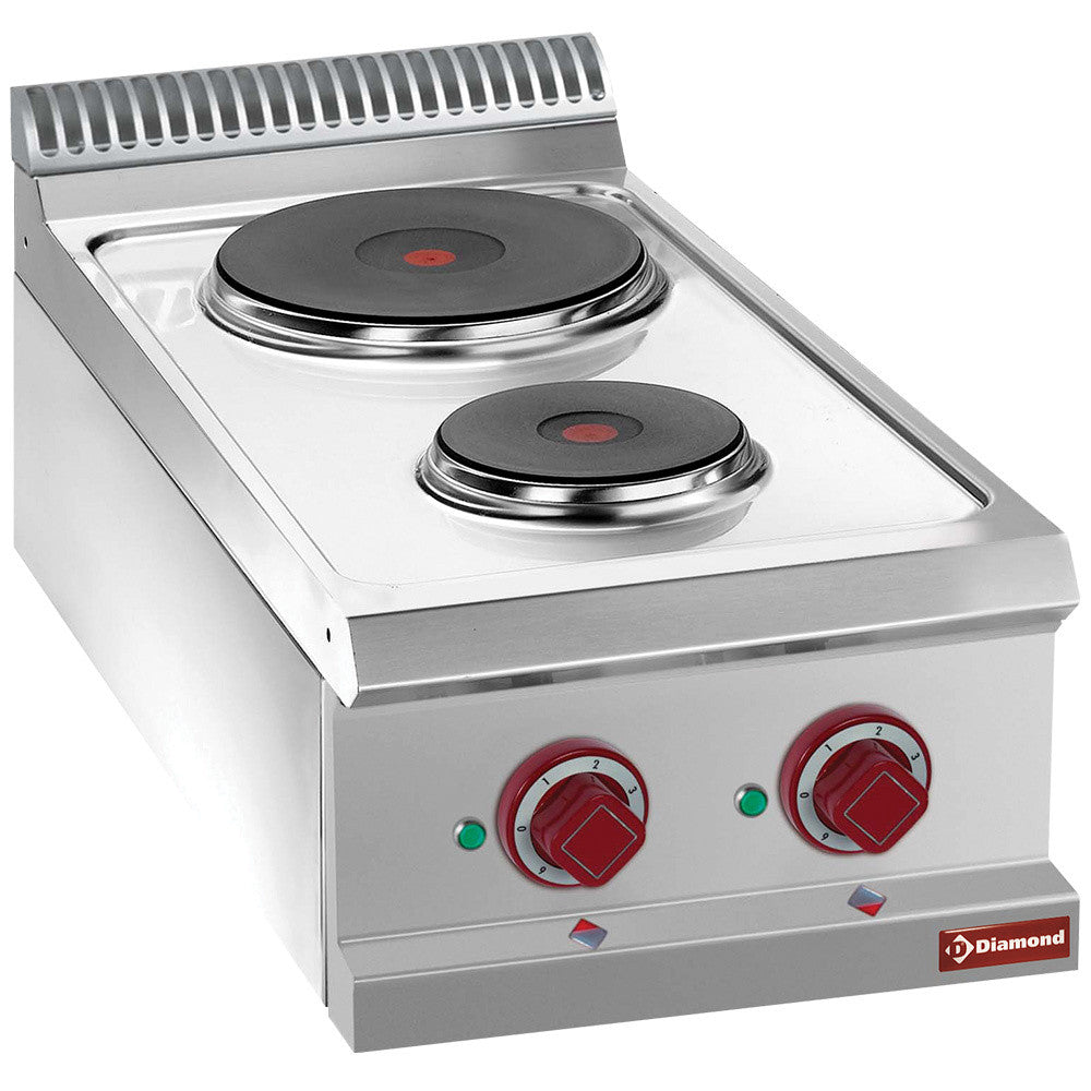 Cuisinière électrique 2 plaques rondes - Diamond