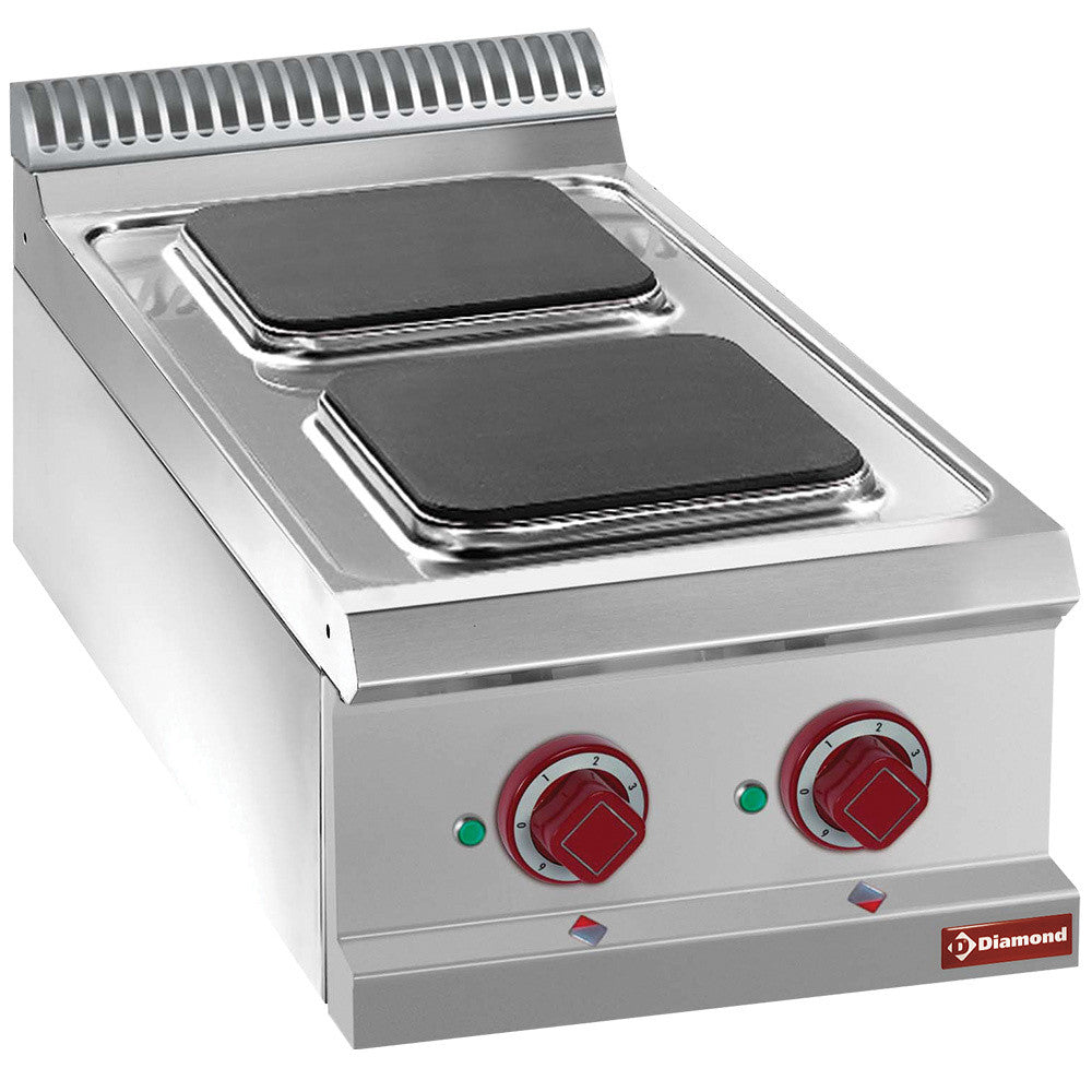 Cuisinière électrique 2 plaques carrées - Diamond