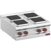 Cuisinière électrique 4 plaques carrées - Diamond