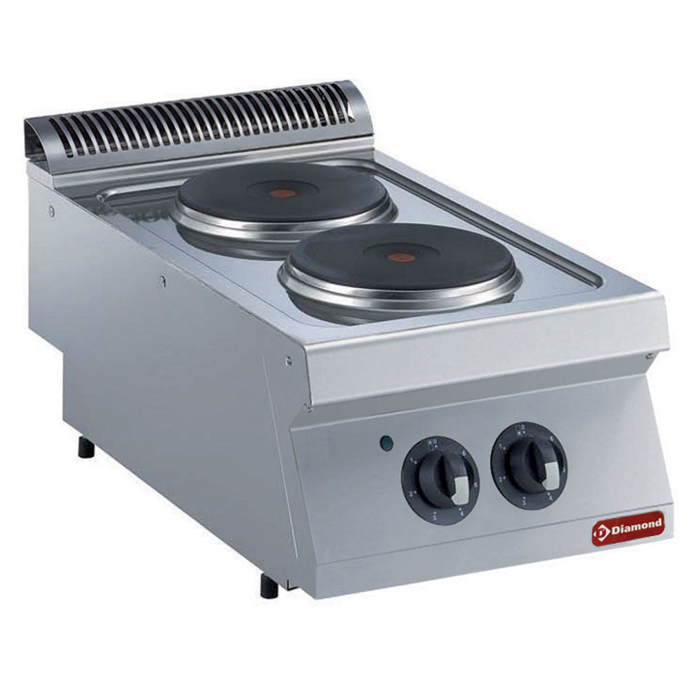 Cuisinière électrique 2 plaques rondes - Diamond