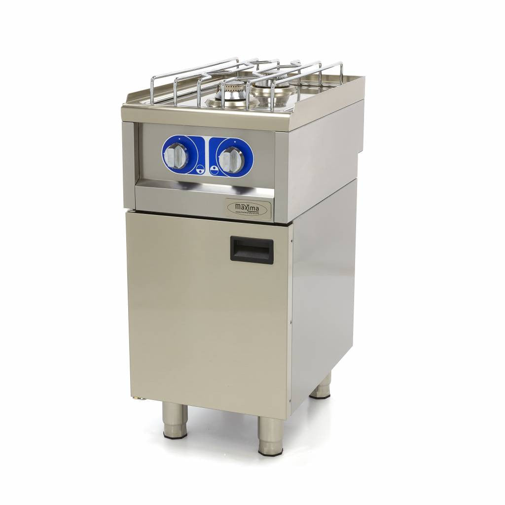Cuisinière professionnelle - 2 brûleurs - Unité individuelle 700x400x597 mm 5 kW Maxima - vue 2 - Réchaud gaz pro CHR - Cuistéo