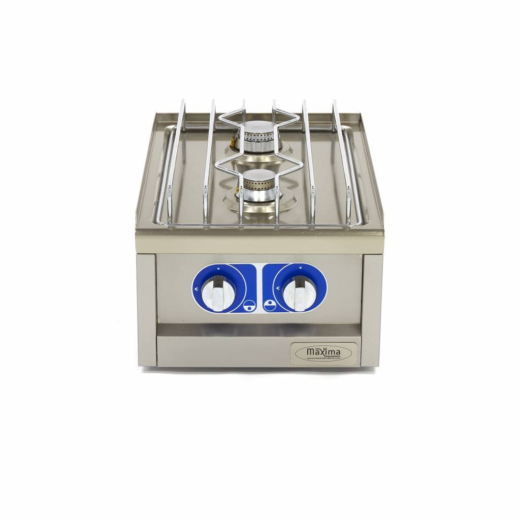 Cuisinière professionnelle - 2 brûleurs - Unité individuelle 700x400x597 mm 5 kW Maxima - vue 3 - Réchaud gaz pro CHR - Cuistéo