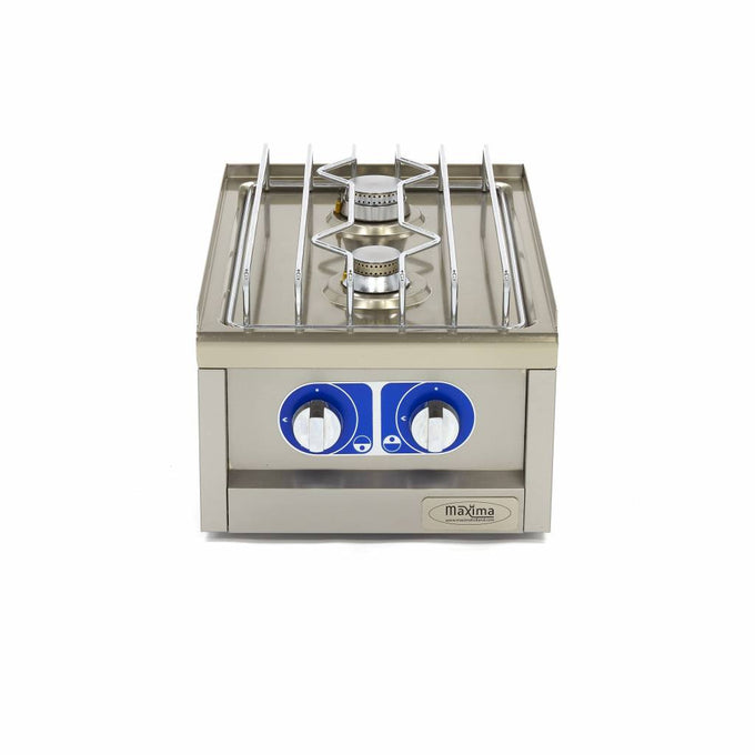 Cuisinière professionnelle - 2 brûleurs - Unité individuelle 700x400x597 mm 5 kW Maxima - vue 3 - Réchaud gaz pro CHR - Cuistéo