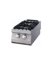 Cuisinière 2 brûleurs - Unité individuelle - 90 cm de profondeur - Gaz 6.0 L 6.0 kW Maxima - Réchaud gaz professionnel CHR - matériel cuisine pro - Cuistéo