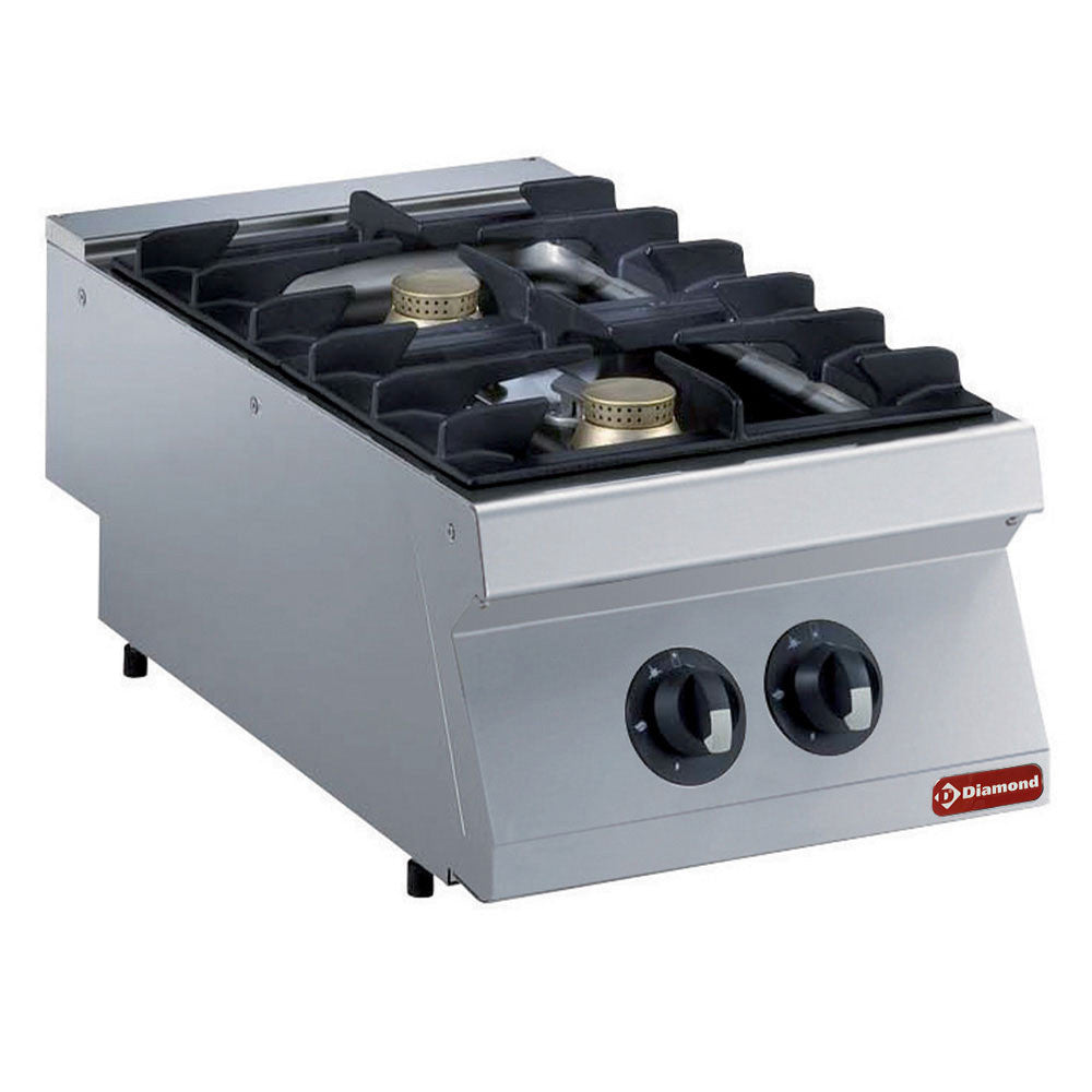 Cuisinière gaz 2 feux - 2x 5.5 kw - Diamond